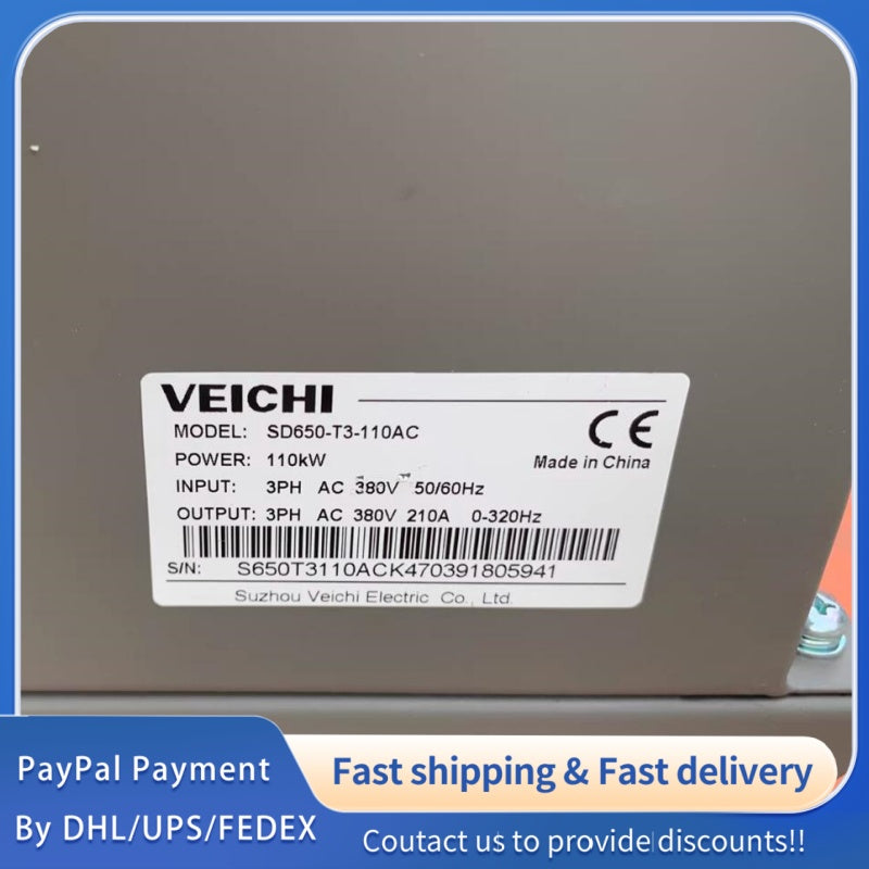 1  PCS  USED  VEICHI SD650-T3-110AC Servo Drive #LYQ007