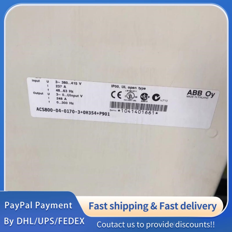 1  PCS used ABB ACS800-04-0170-3+0H354-P901 #LYQ007