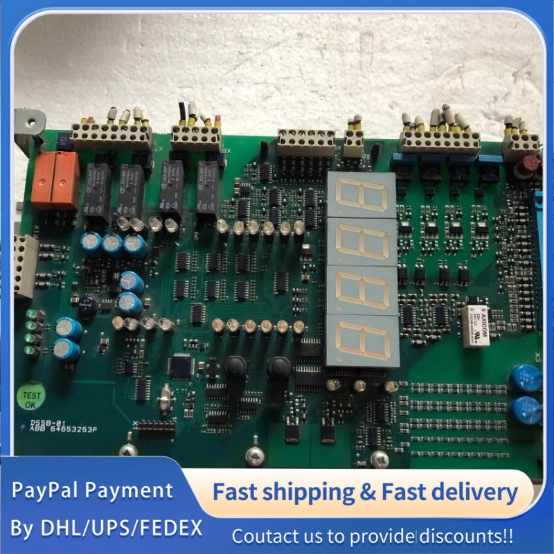 1  PCS used ABB ACS800 Rectifier Module Control Board DSSB-01 (64653253F) #LYQ007