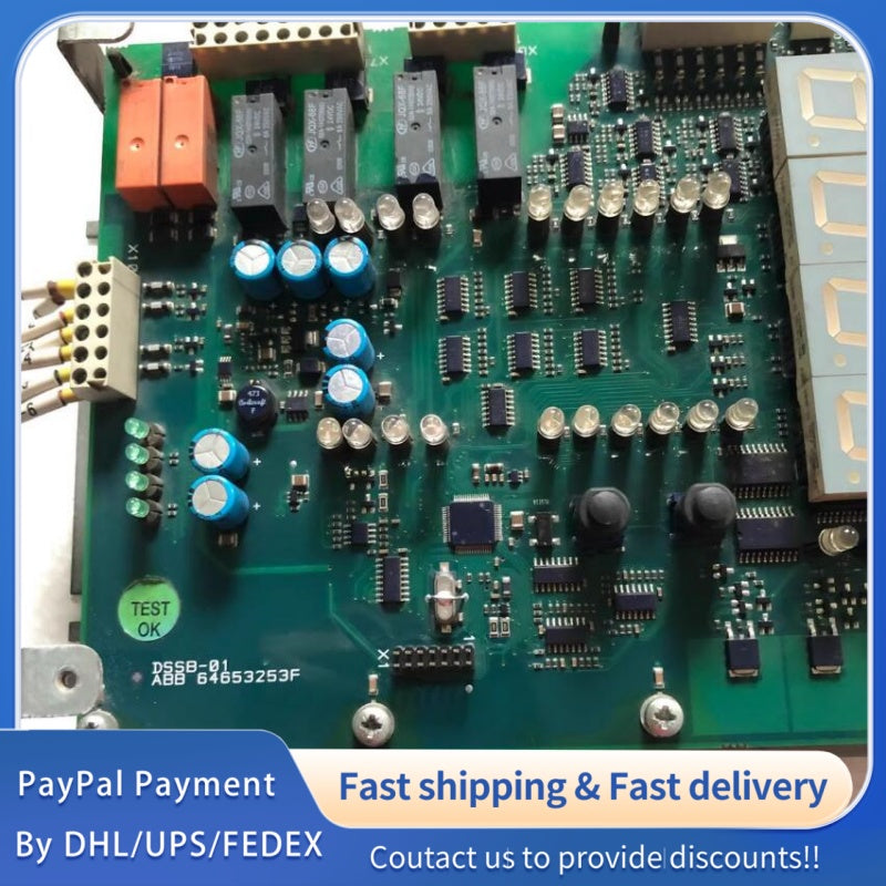1  PCS used ABB ACS800 Rectifier Module Control Board DSSB-01 (64653253F) #LYQ007
