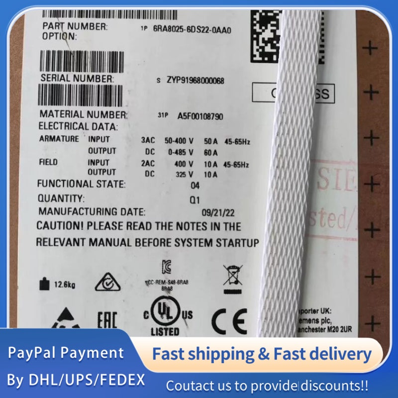 1  PCS NEW  Siemens SINAMICS DCM 6RA8025-6DS22-0AA0 #LYQ007