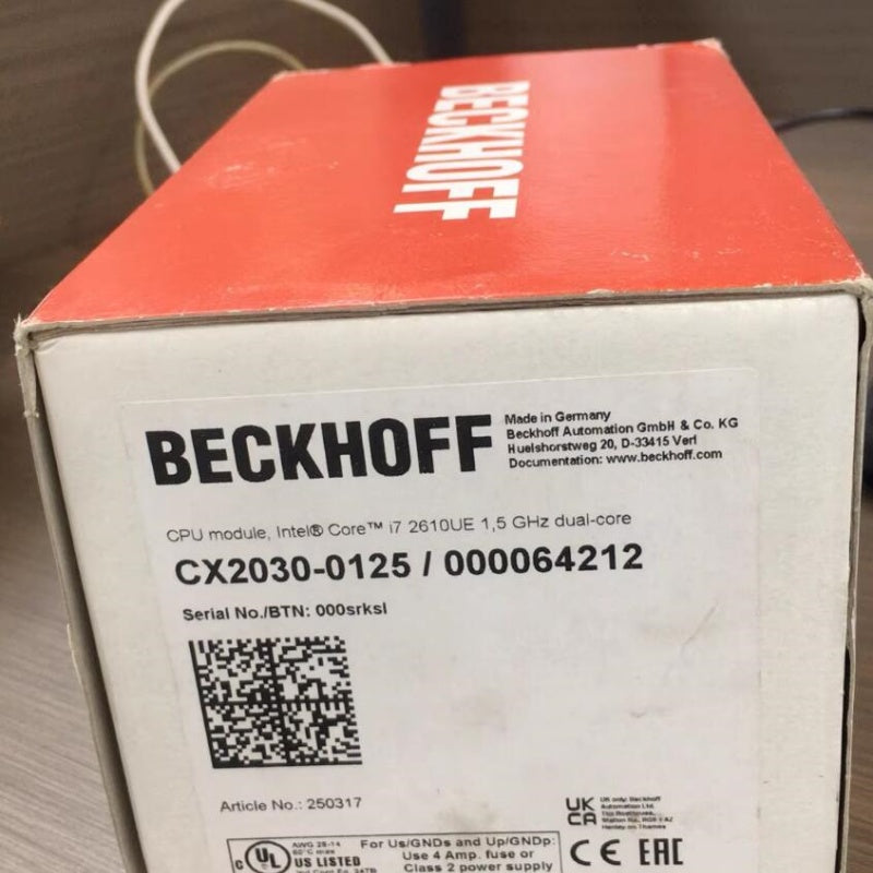 1  PCS new Beckhoff CX2030-0125 CPU module #LYQ007