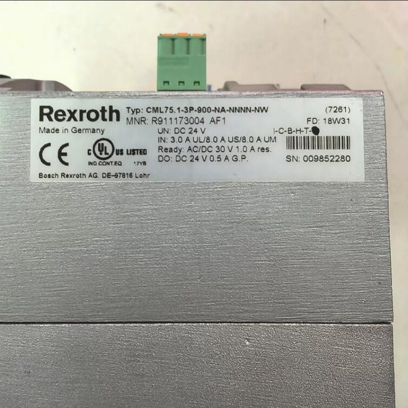 1  PCS USED Rexroth CML75.1-3P-900-NA-NNNN-NW plc module #LYQ007