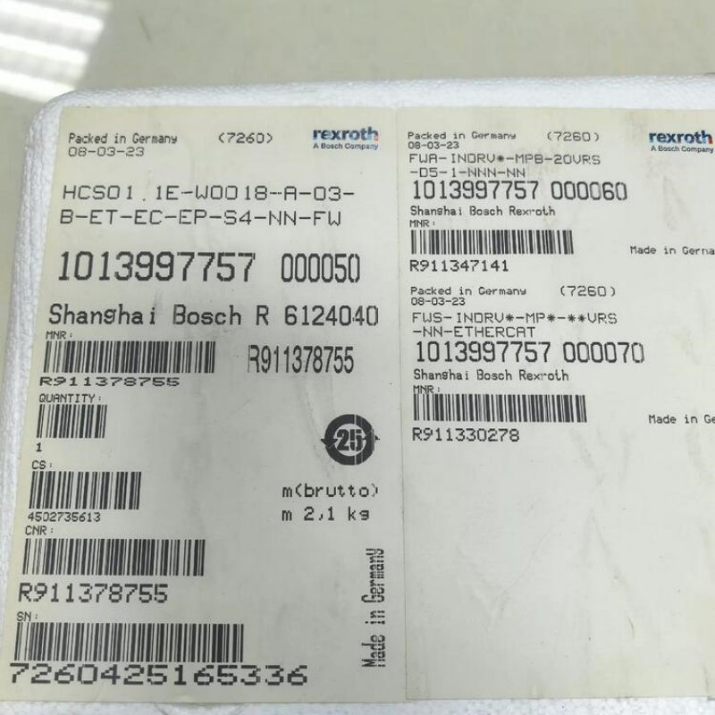 1 pc for newBosch Rexroth IndraDrive Cs HCS01.1E‑W0018‑A‑03‑B‑ET‑EC‑EP‑S4‑NN‑FW#LYQ007