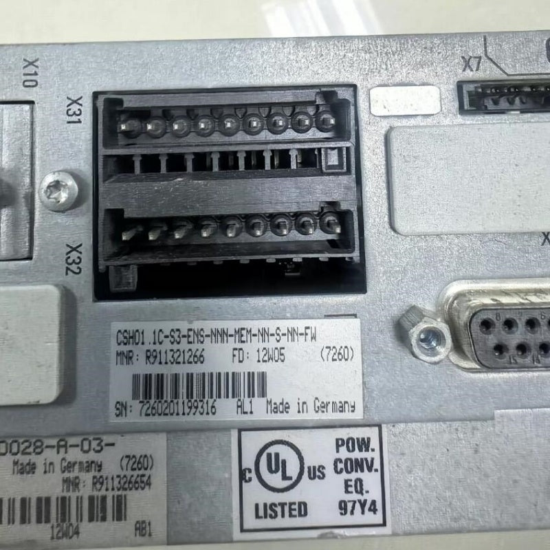1 pc used Bosch Rexroth IndraDrive Control Section CSH01.1C-S3-ENS-NNN-MEM-NN-S-NN-FW#LYQ007
