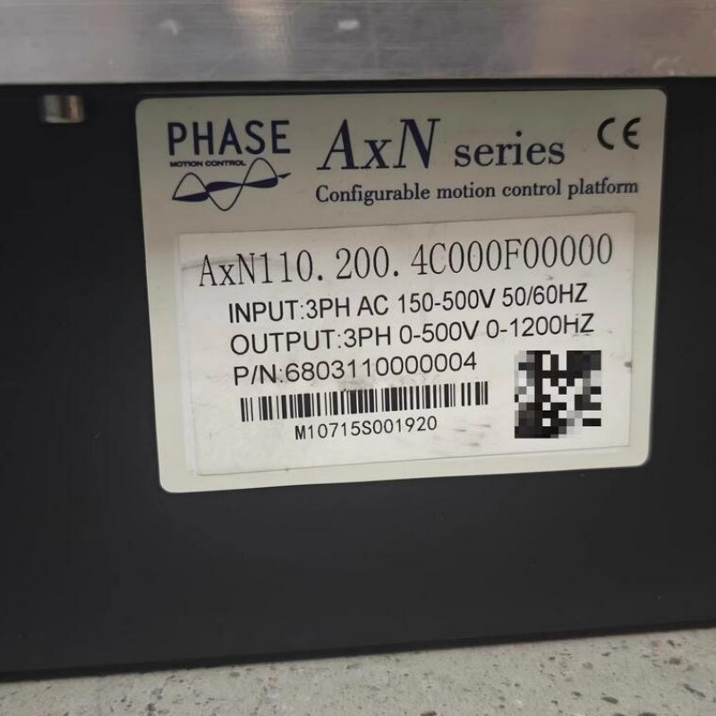 1 pc used PHASE (Physis) AxN110.200.4C000F0000 Servo Drive #LYQ007