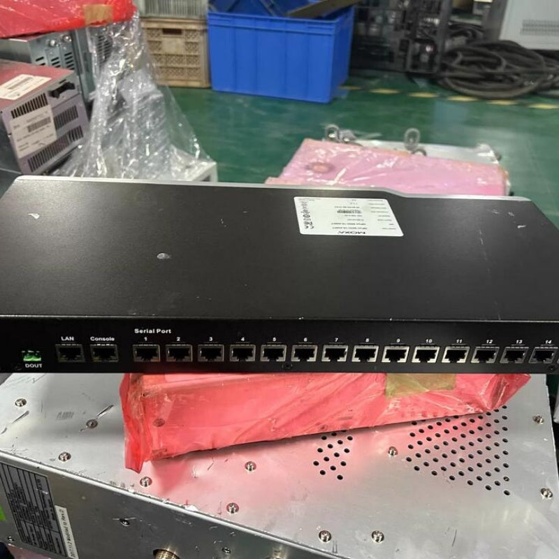 1 PCS used MOXA NPort 6650-16-AMAT 16-Port Serial Server #LYQ007