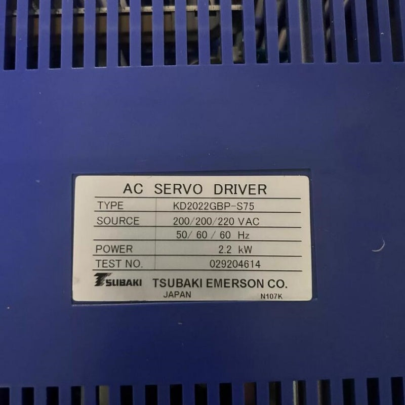 1 PCS  used TSUBAKI KD2022GBP-S75 AC Servo Driver #LYQ007