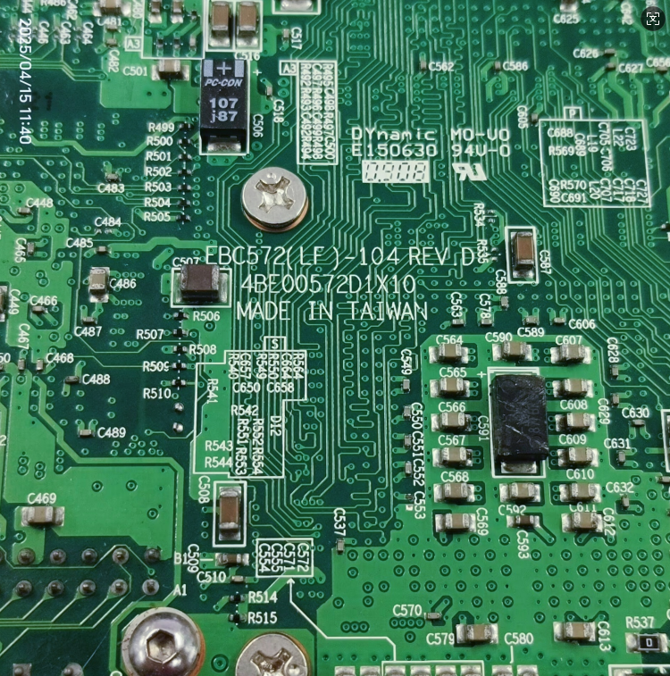 1PC USED EBC572(LF)-104 REV.D 4BE00572D1X10  Industrial Control Board Tested working #lyd001&j1688