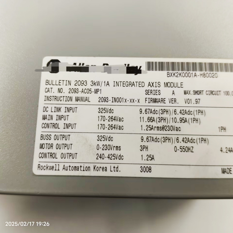 1PC USED 2093-AMP1  Allen-Bradley Kinetix 2000 Servo Drive Tested working #lyd001&j1688