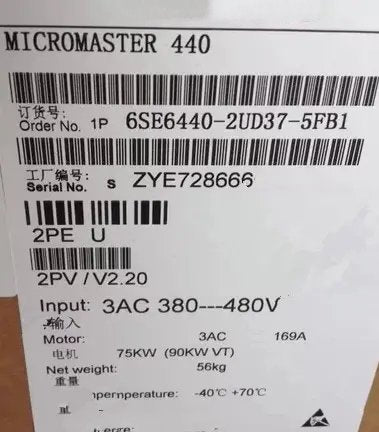 1 PCS NEW  6SE6440-2UD37-5FB1  #OYF033