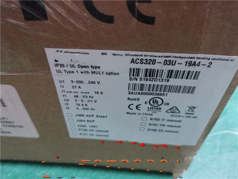 1 PCS NEW  ACS320-03U-19A4-2   #OYF033