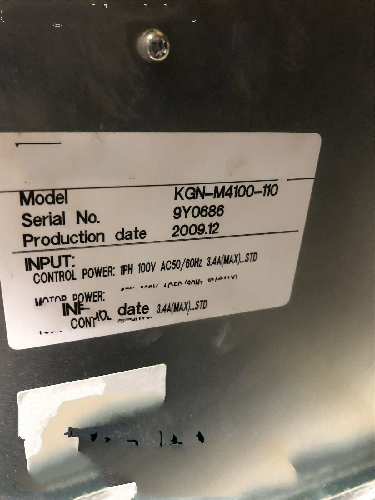 1PC for used  KGN-M4100-110  #OYF033
