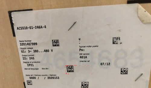 1 PCS NEW  ACS510-01-246A-4  #OYF033