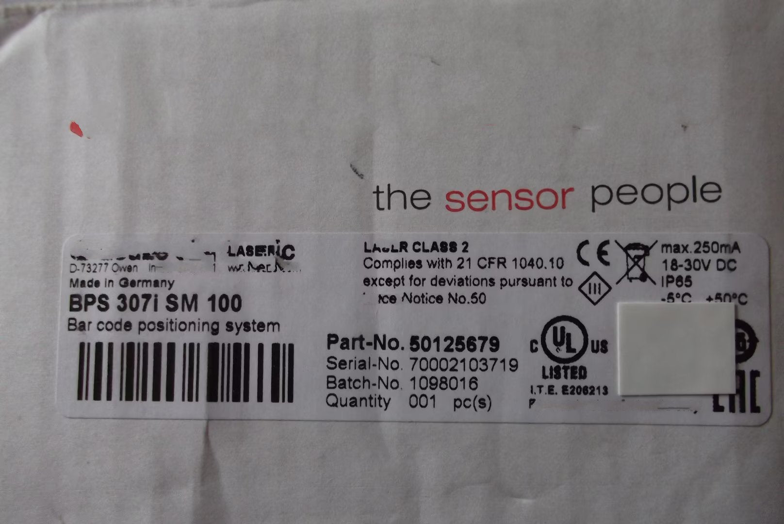 1 PCS NEW  BPS 307i SM 100  #OYF033