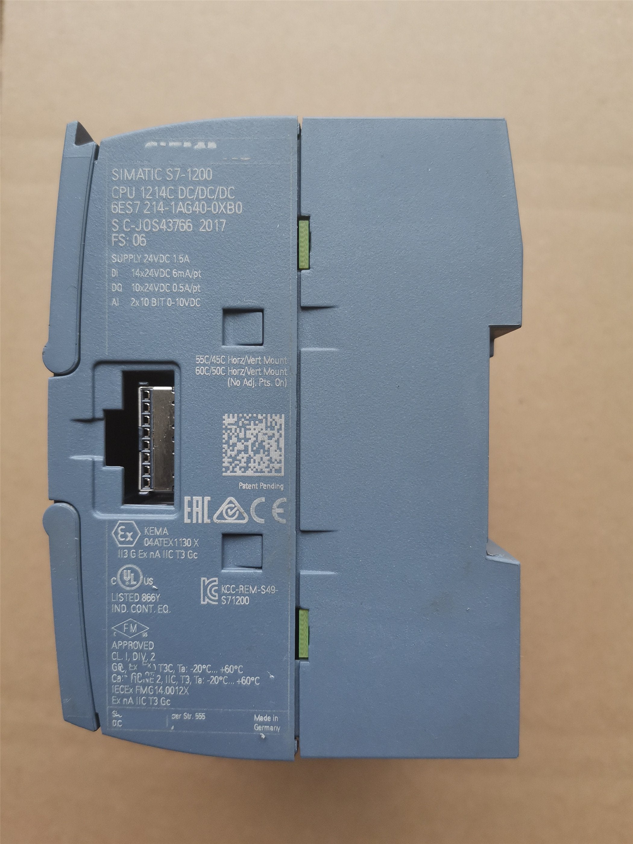1PC for used  6ES7 214-1AG40-0XB0     #OYF033