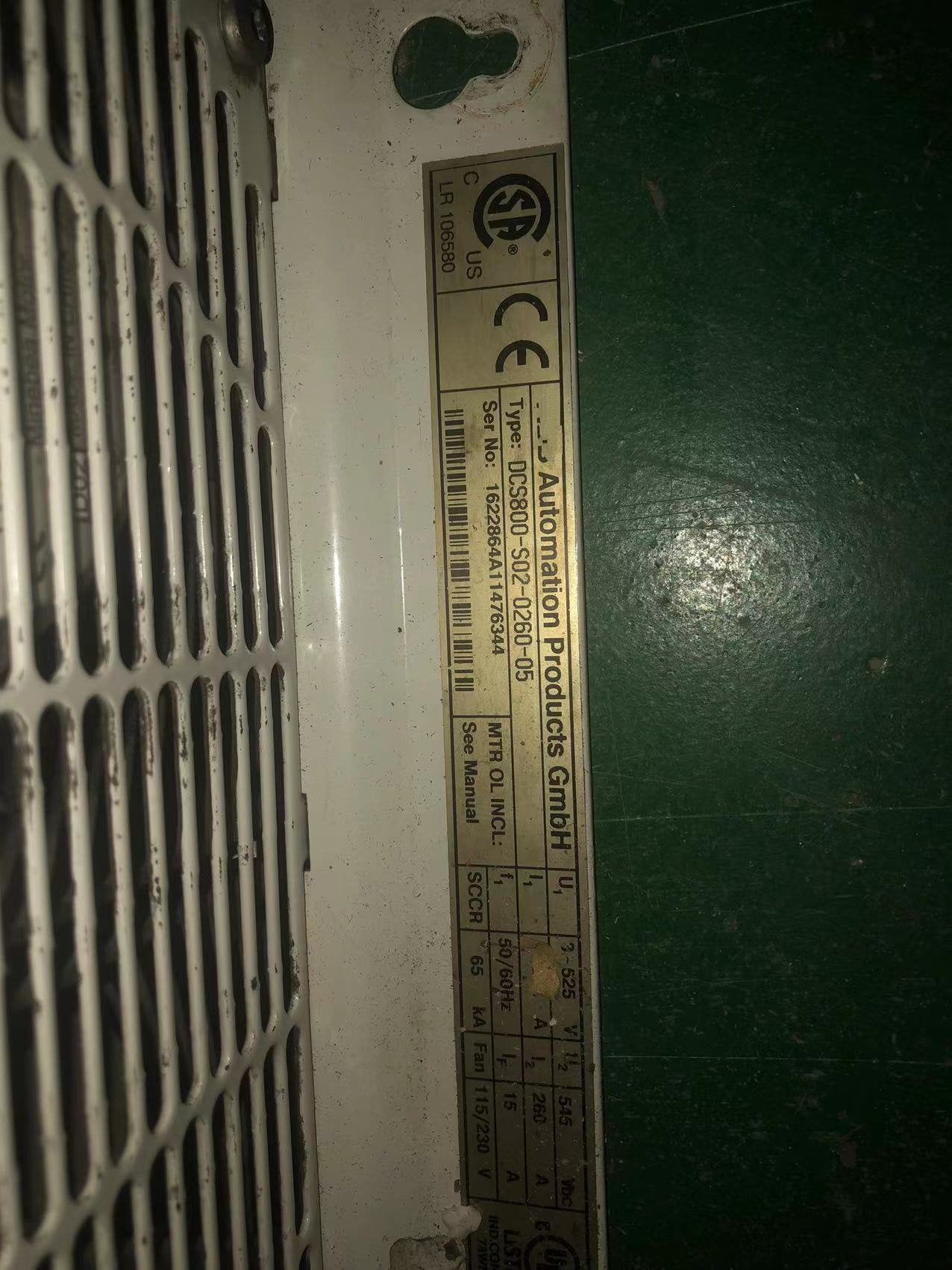 1PC for  used   DCS800-S02-0260-05   #OYF033