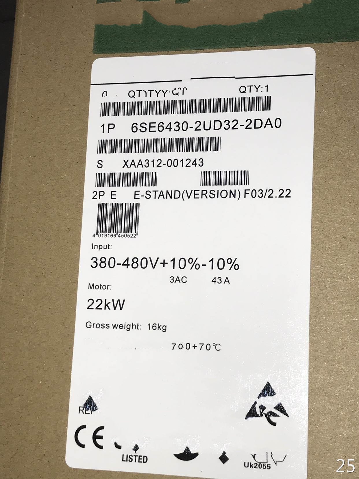 1 PCS NEW  6SE6430-2UD32-2DA0  #OYF033