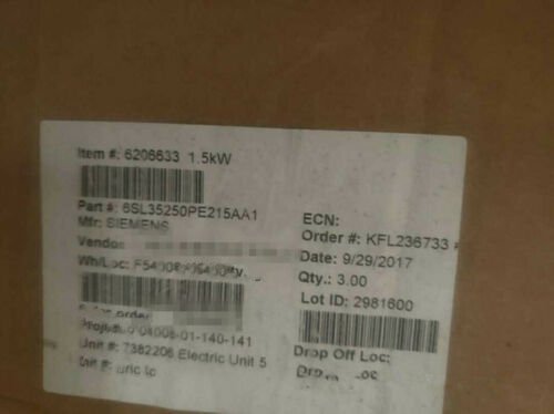 1 PCS NEW   6SL3525-0PE21-5AA1  #OYF033