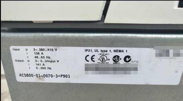 1PC for used    ACS800-01-0070-3+P901   #OYF033