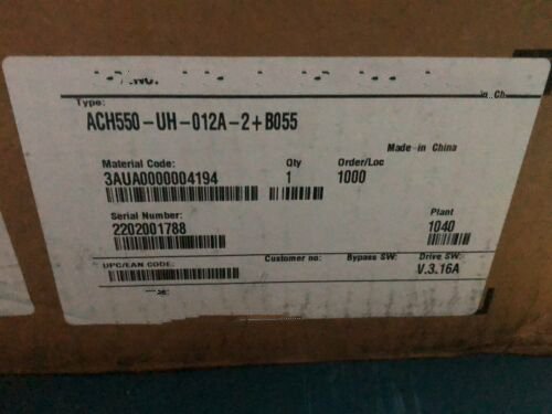 1 PCS NEW  ACH550-UH-012A-2+B055  #OYF033