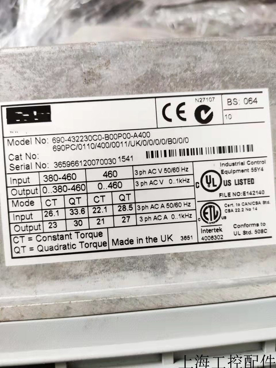 1PC for  used   690PC/0110/400/0011/UK/0/0/0/B0/0/0  #OYF033