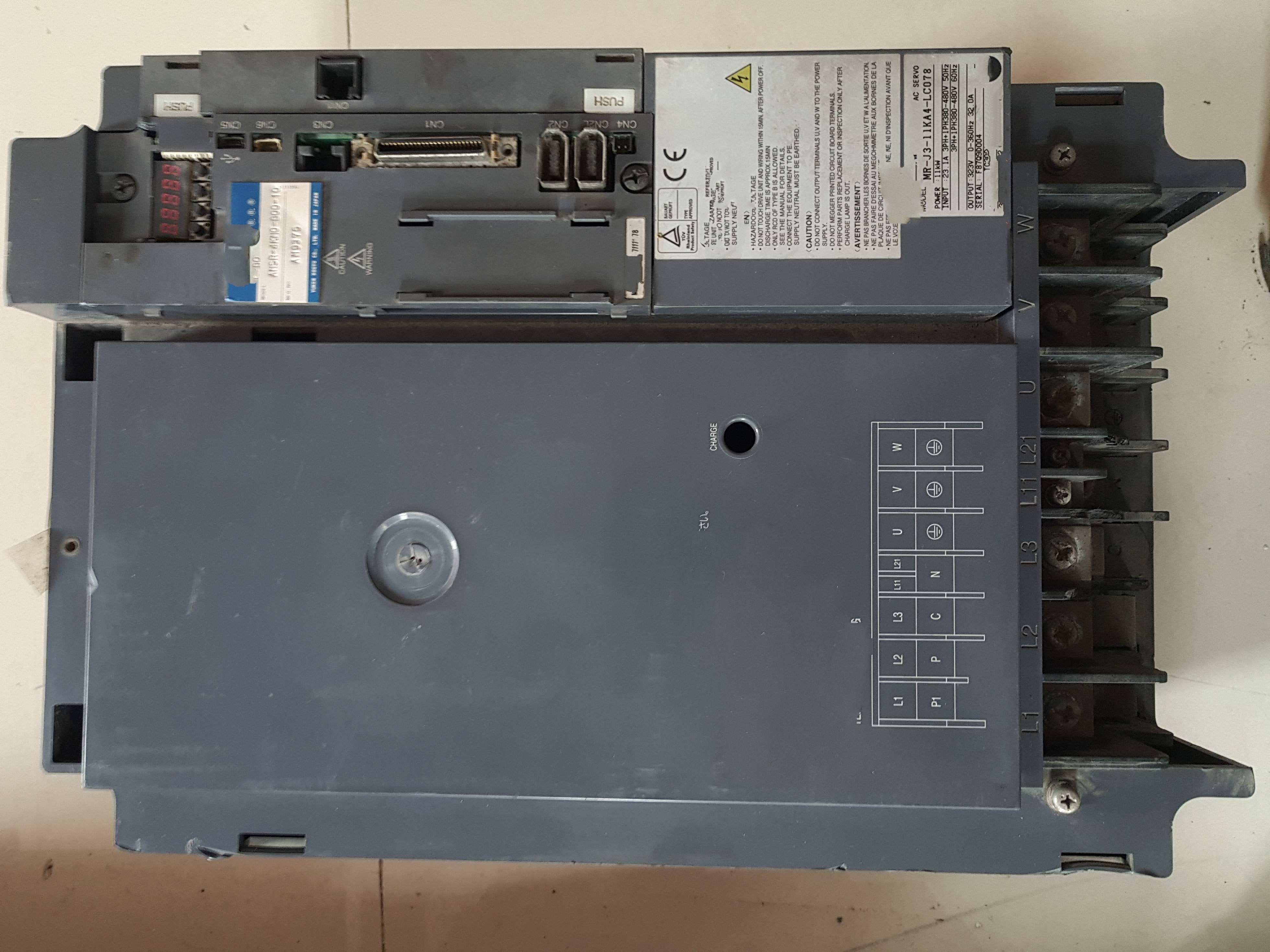 1PC for used   MR-J3-11KA4-LC078  #OYF033