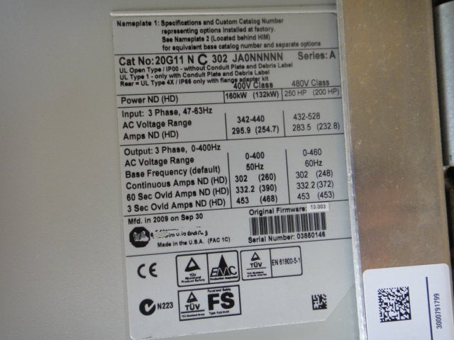 1PC for used  20G11NC302JA0NNNNN   #OYF033