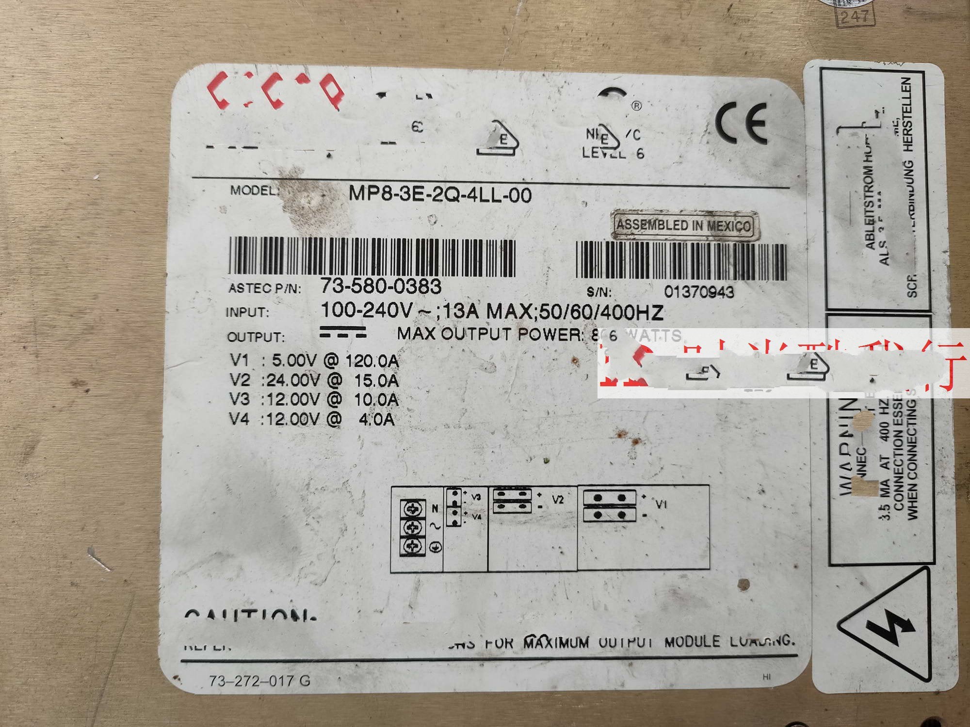1PC for used    MP8-3E-2Q-4LL-00  #OYF033