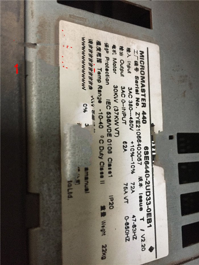 1PC for used     6SE6440-2UD33-0EB1  #OYF033