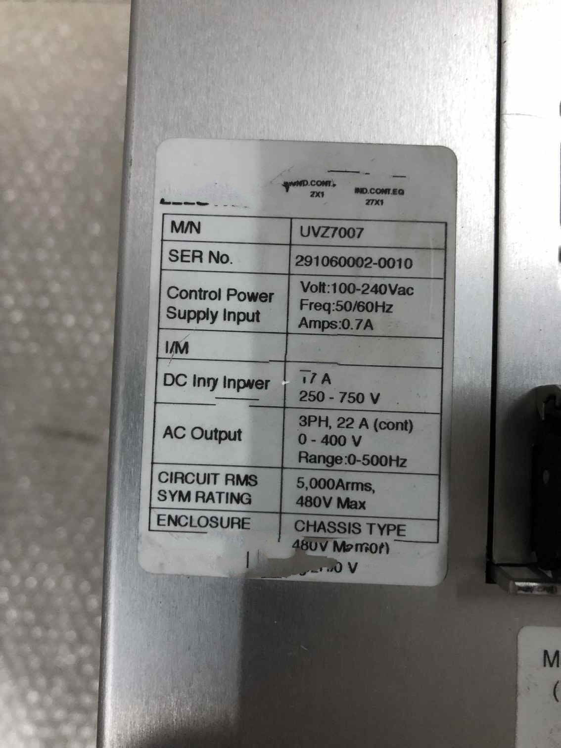 1PC for used  UVZ7007  #OYF033