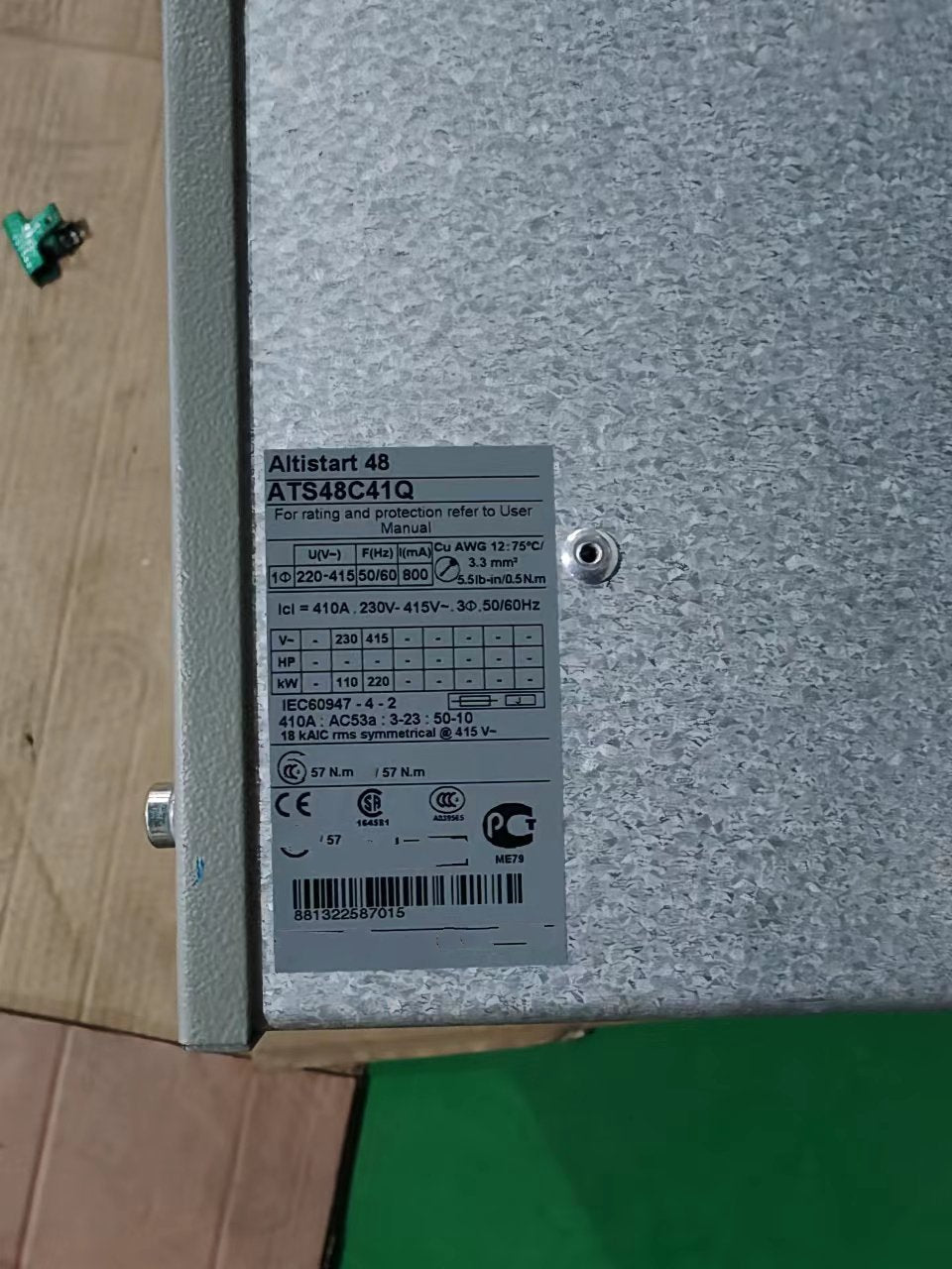 1PC for used     ATS48C41Q   #OYF033