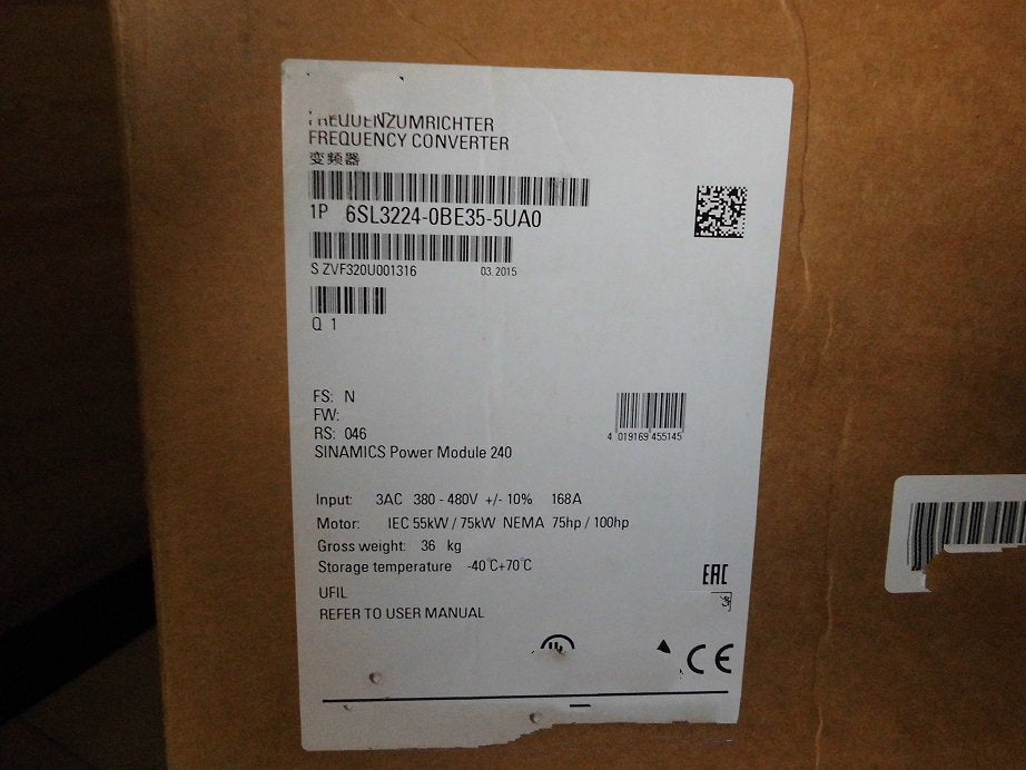 1 PCS NEW  6SL3225-0BE35-5UA0  #OYF033