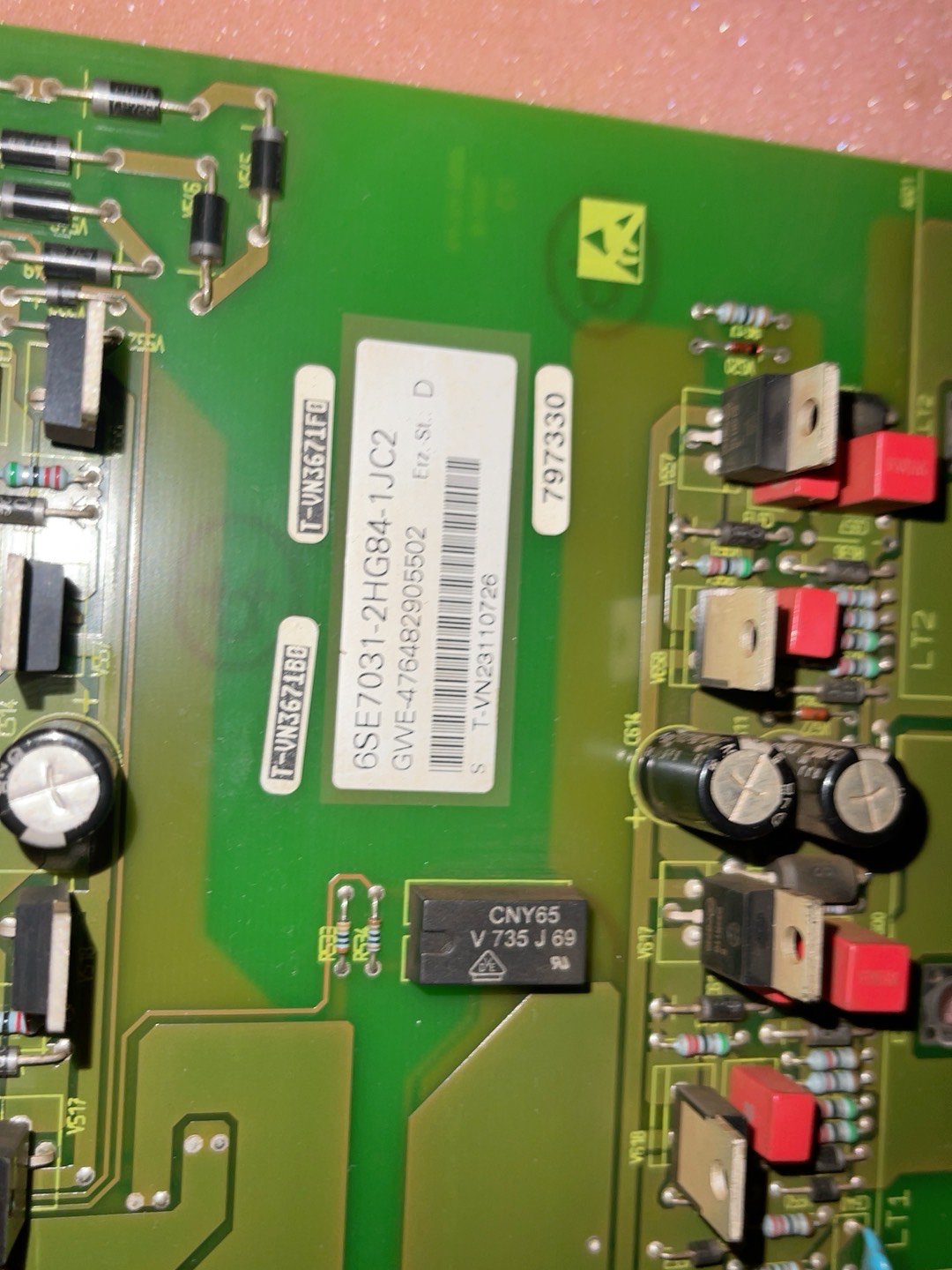 1PC for used  6SE7031-2HG84-1JC2 #OYF033