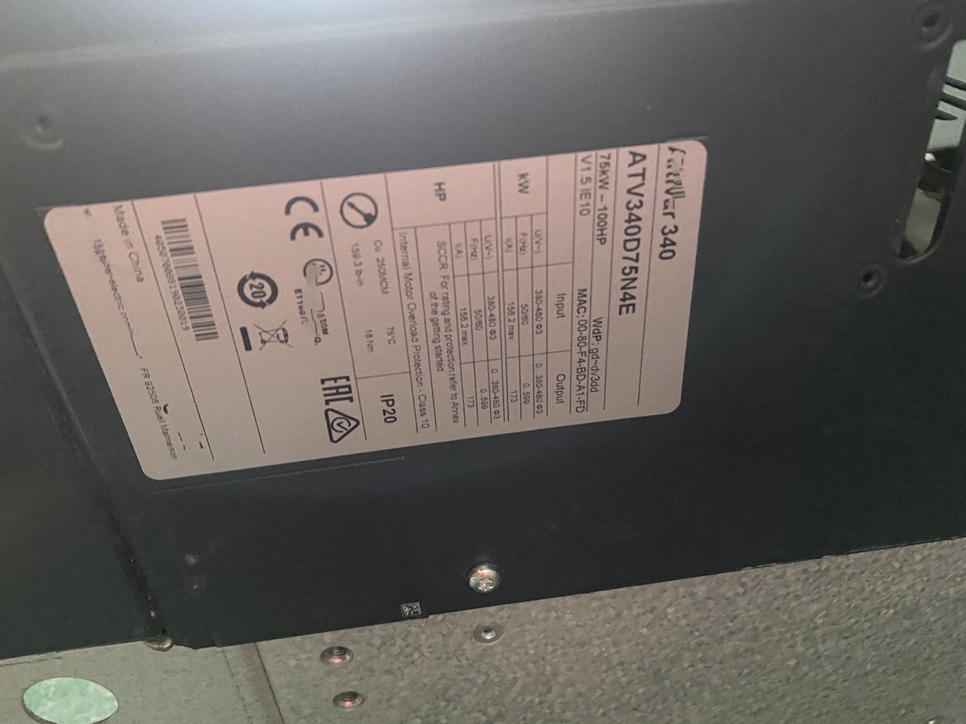 1PC for  used    ATV340D75N4E  #OYF033