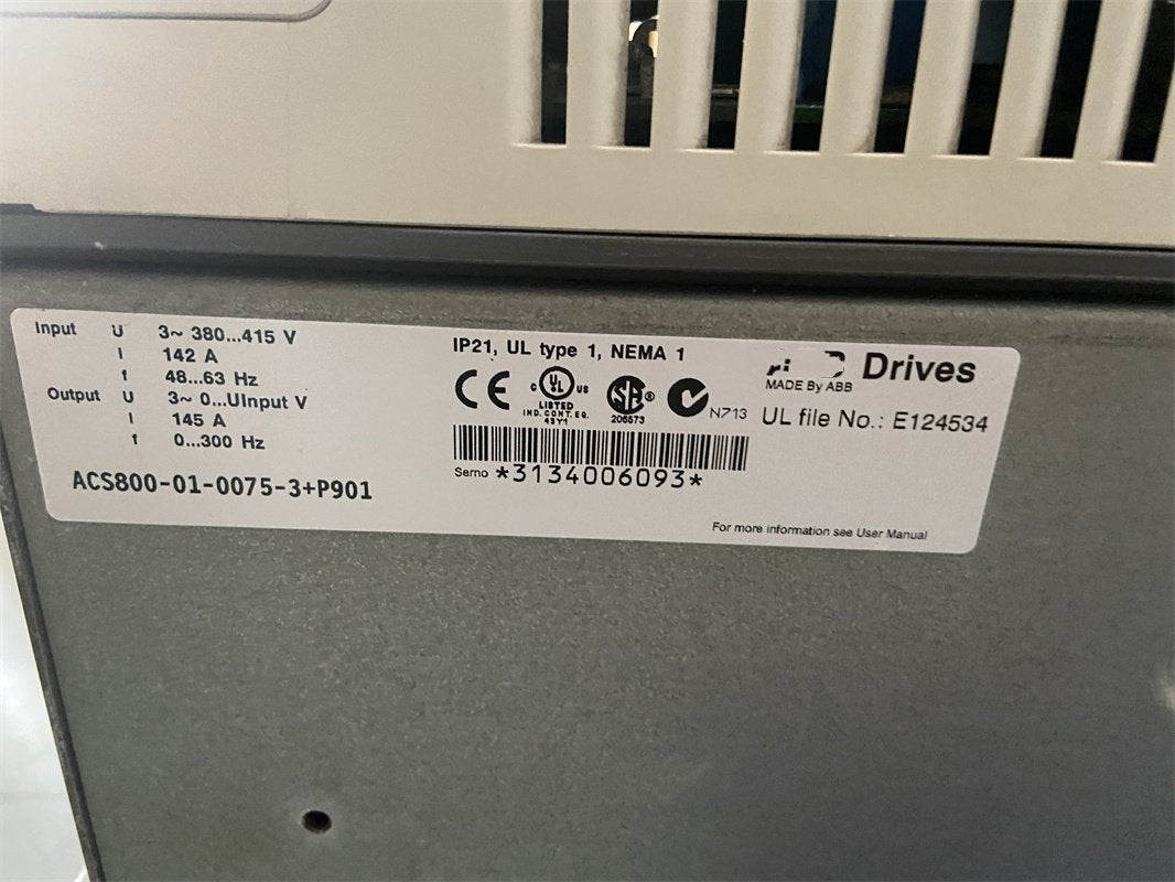 1PC for  used     ACS800-01-0075-3+P901   #OYF033