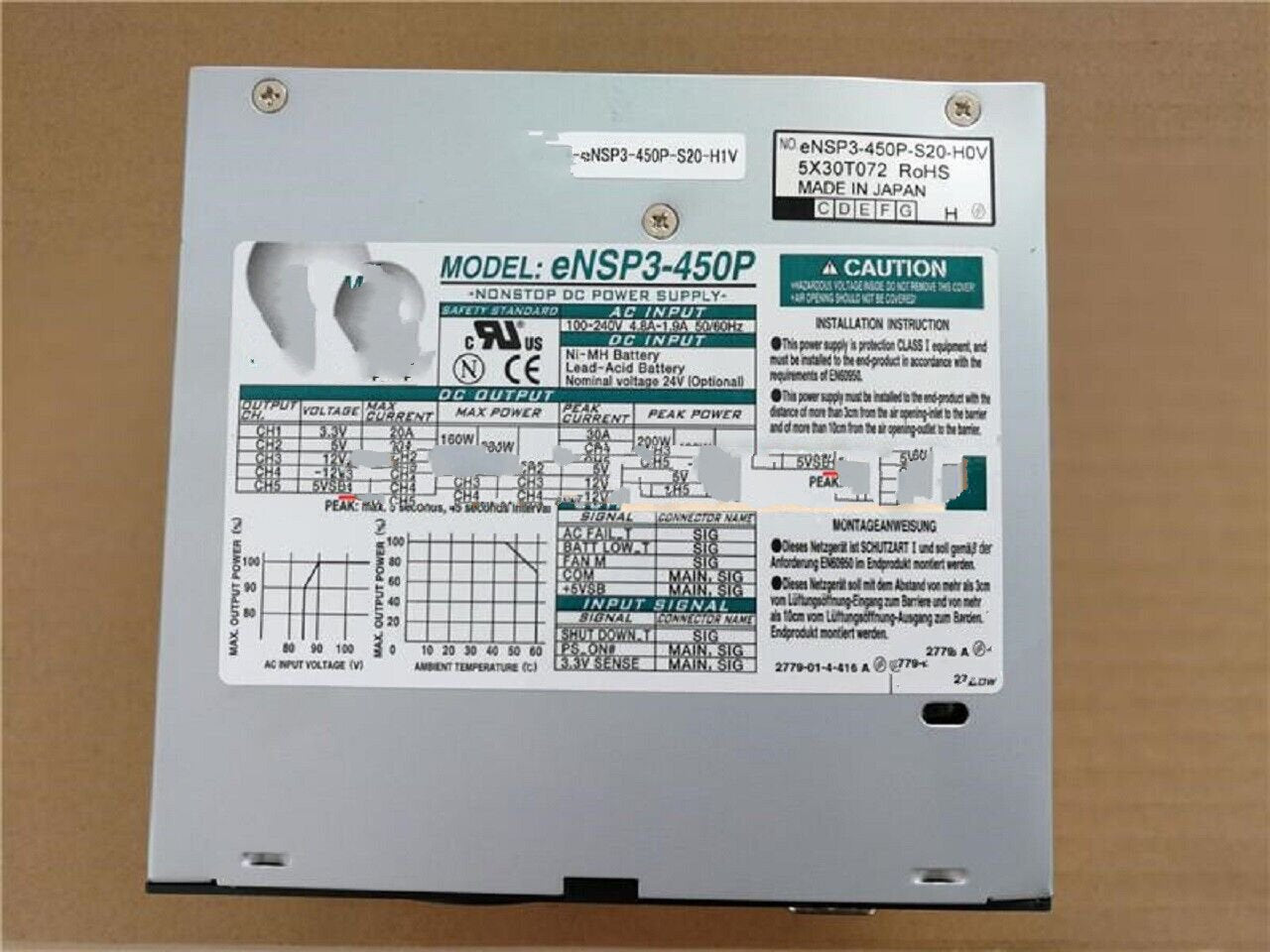 1PC for used     eNSP3-450P-S20-H1V    #OYF033