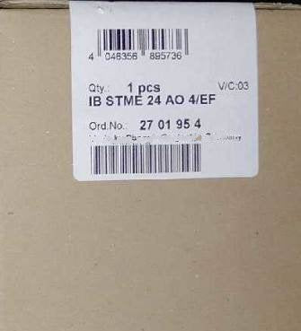 1 PCS NEW    IB STME 24 AO 4/EF 2701954   #OYF033
