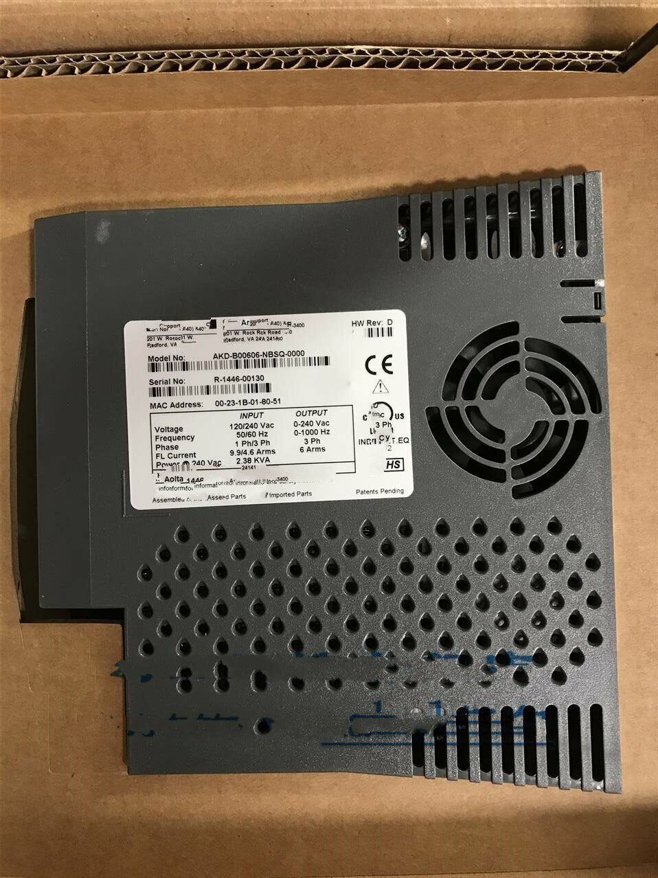 1 PCS NEW   AKD-B00606-NBSQ-0000  #OYF033