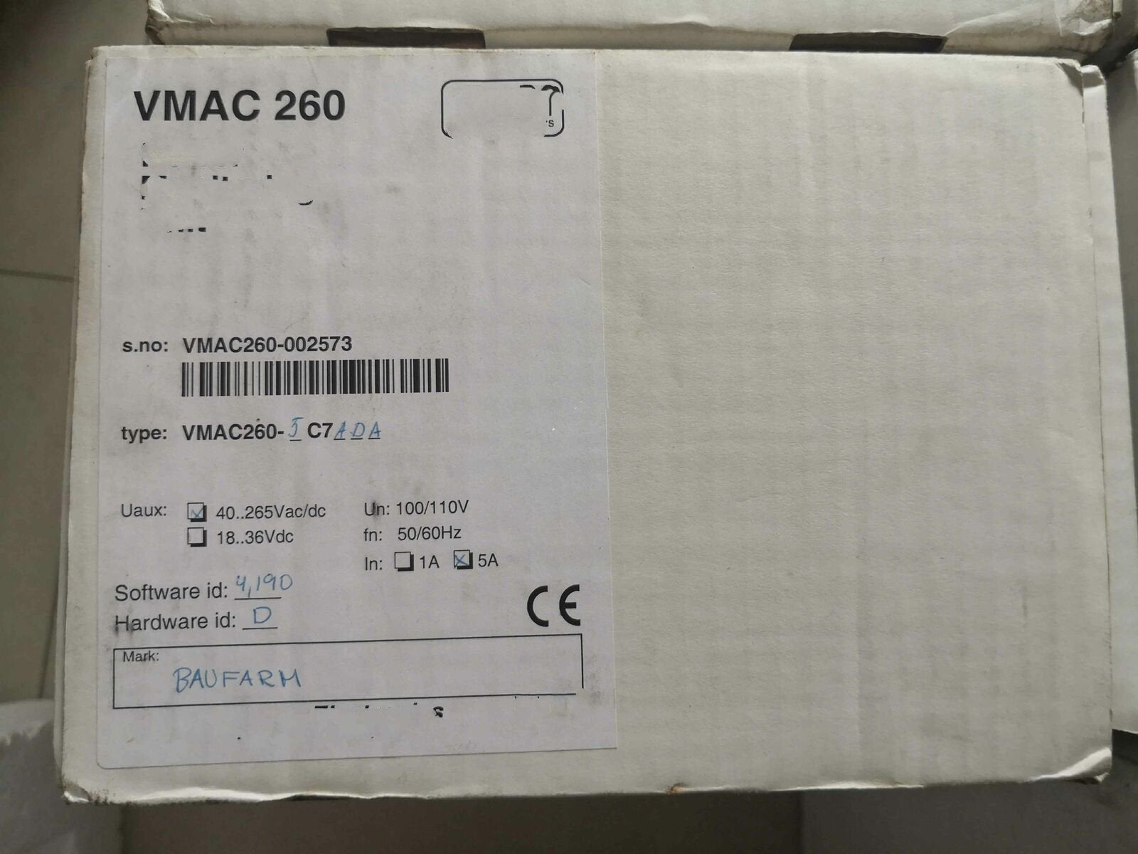 1 PCS NEW  VMAC260-5C7ADA  #OYF033