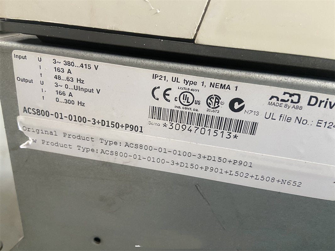 1PC for  used     ACS800-01-0100-3+D150+P901  #OYF033