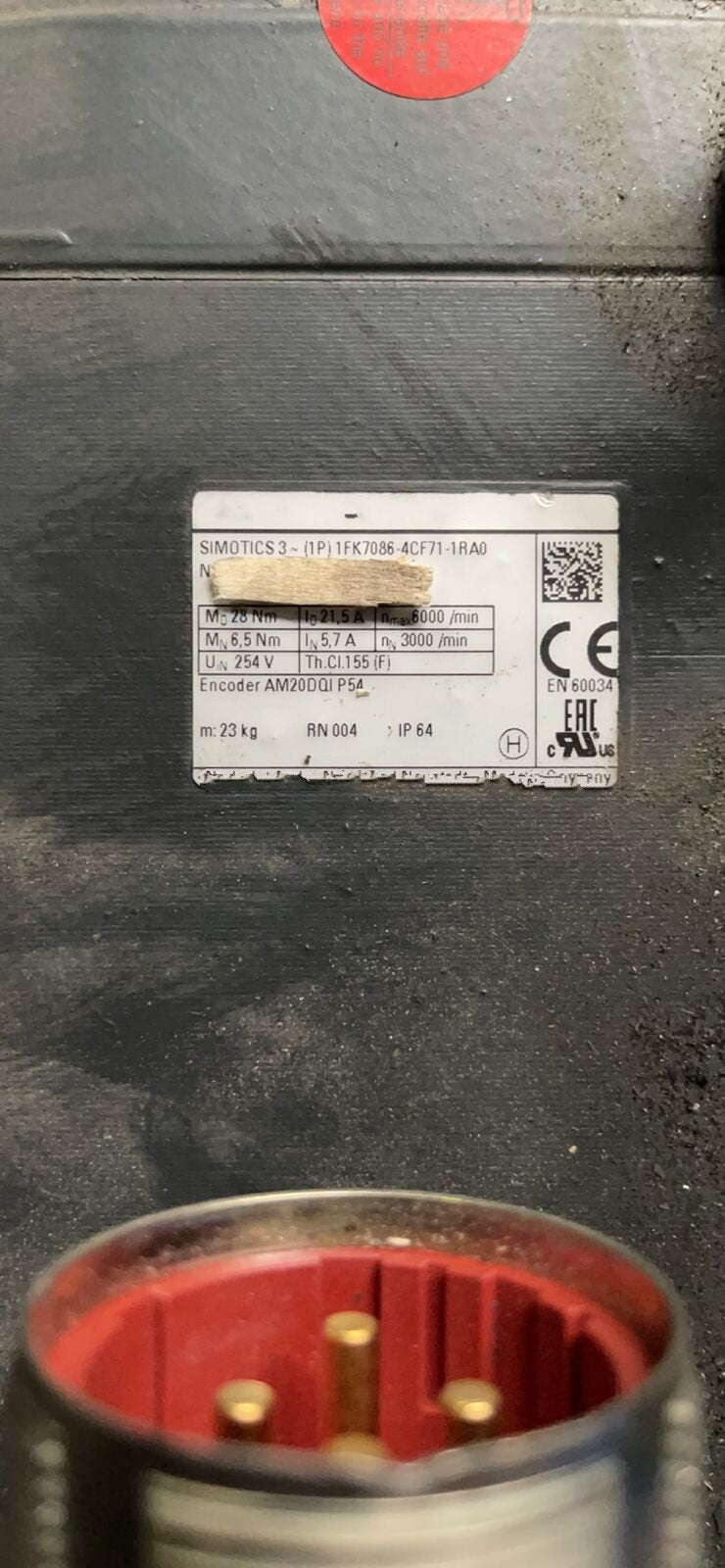 1PC for used  1FK7086-4CF71-1RA0  #OYF033