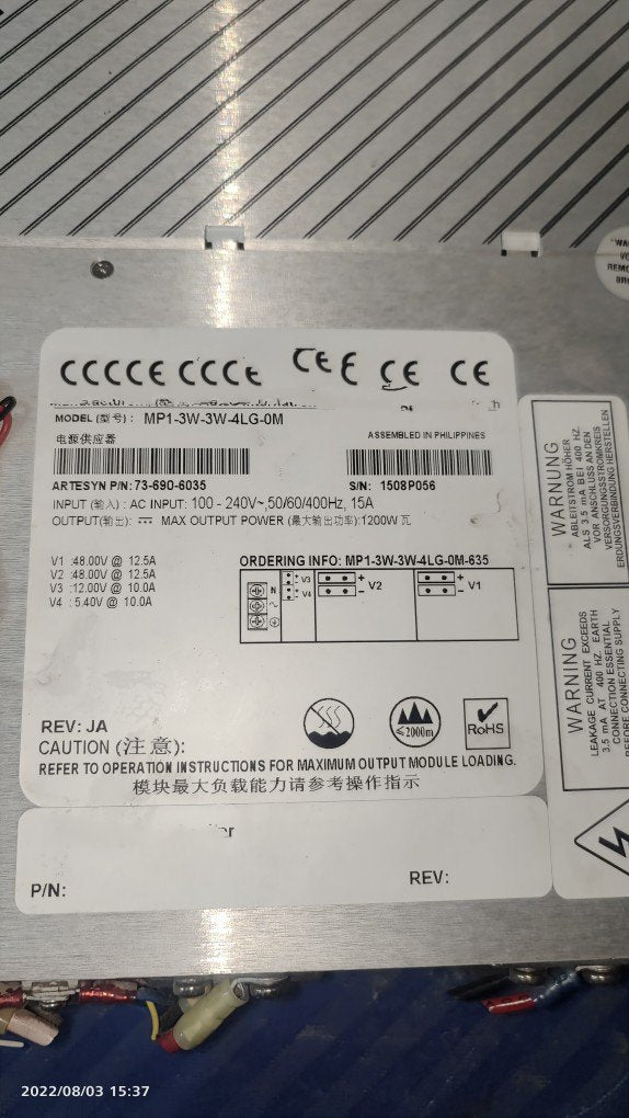 1PC for used  MP1-3W-3W-4LG-0M   #OYF033