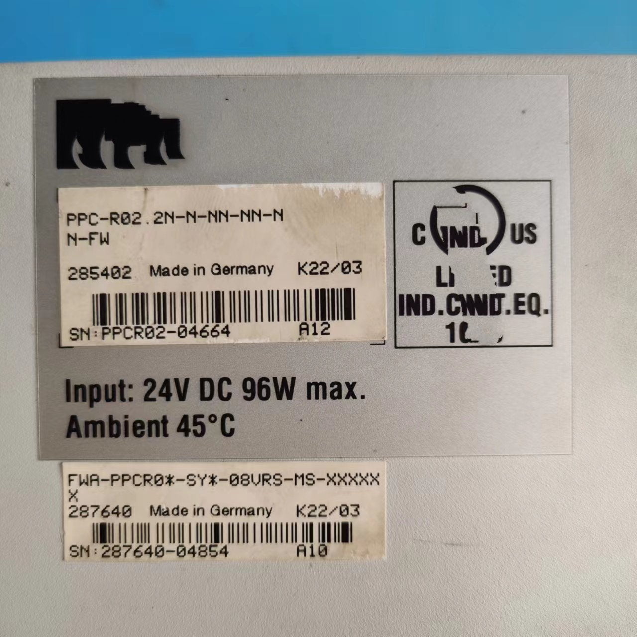 1PC for  used    PPC-R02.2N-N-NN-NN-NN-FW  #OYF033