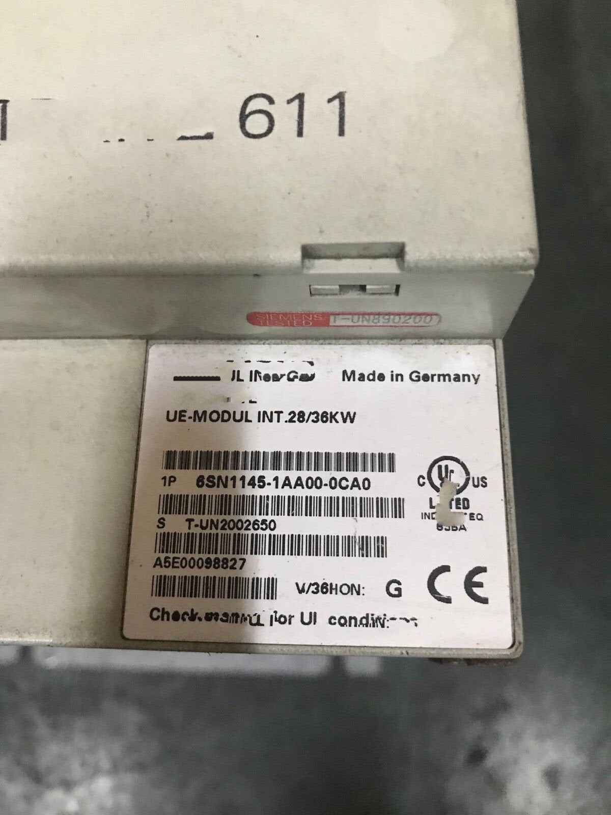 1PC for used  6SN1145-1AA00-0CA0    #OYF033