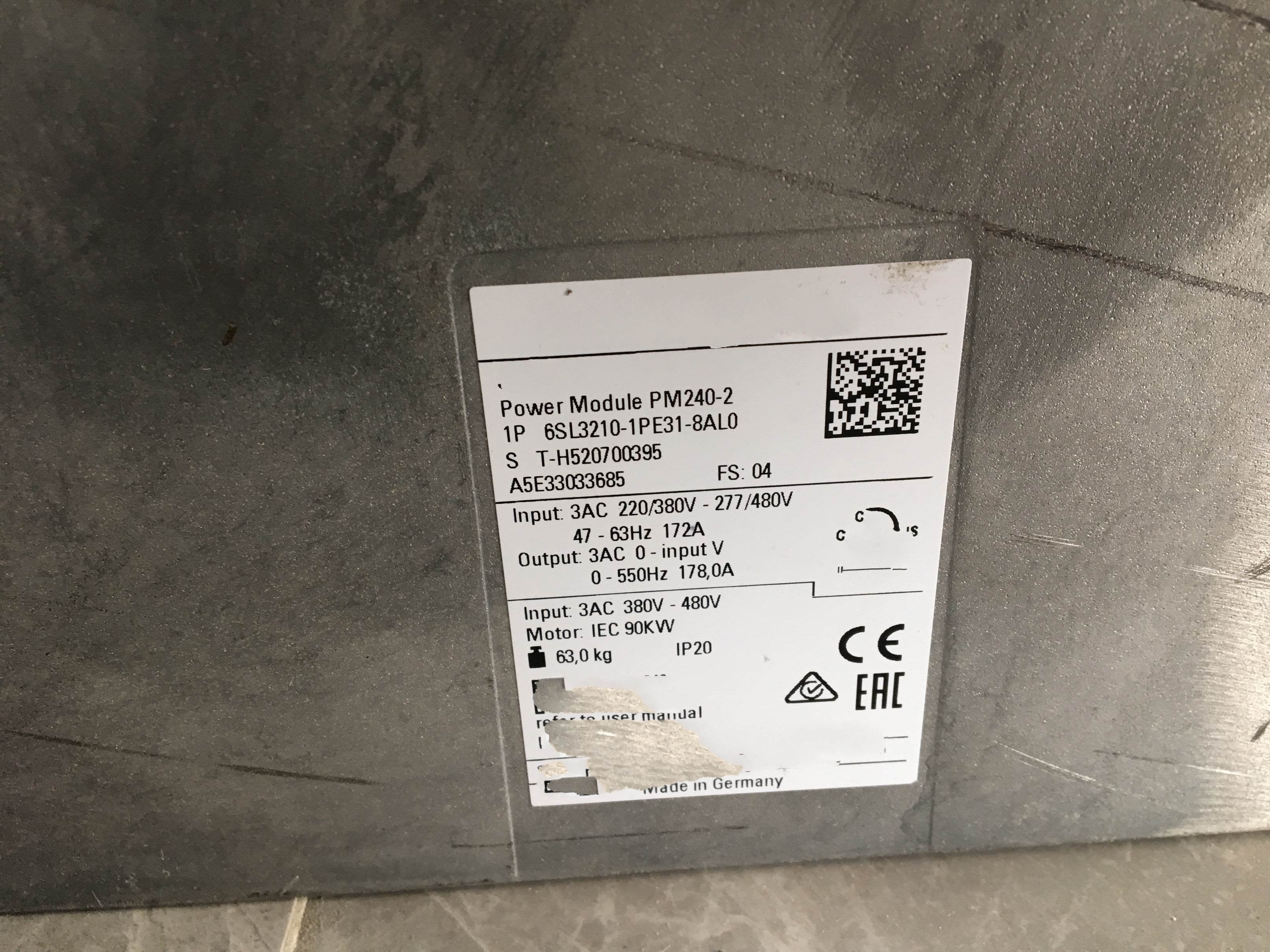 1PC for used    6SL3210-1PE31-8AL0    #OYF033