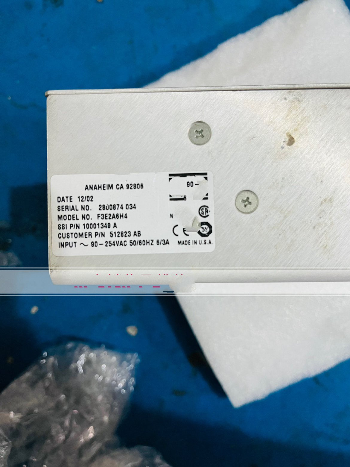 1PC for used   F3E2A6H4  #OYF033