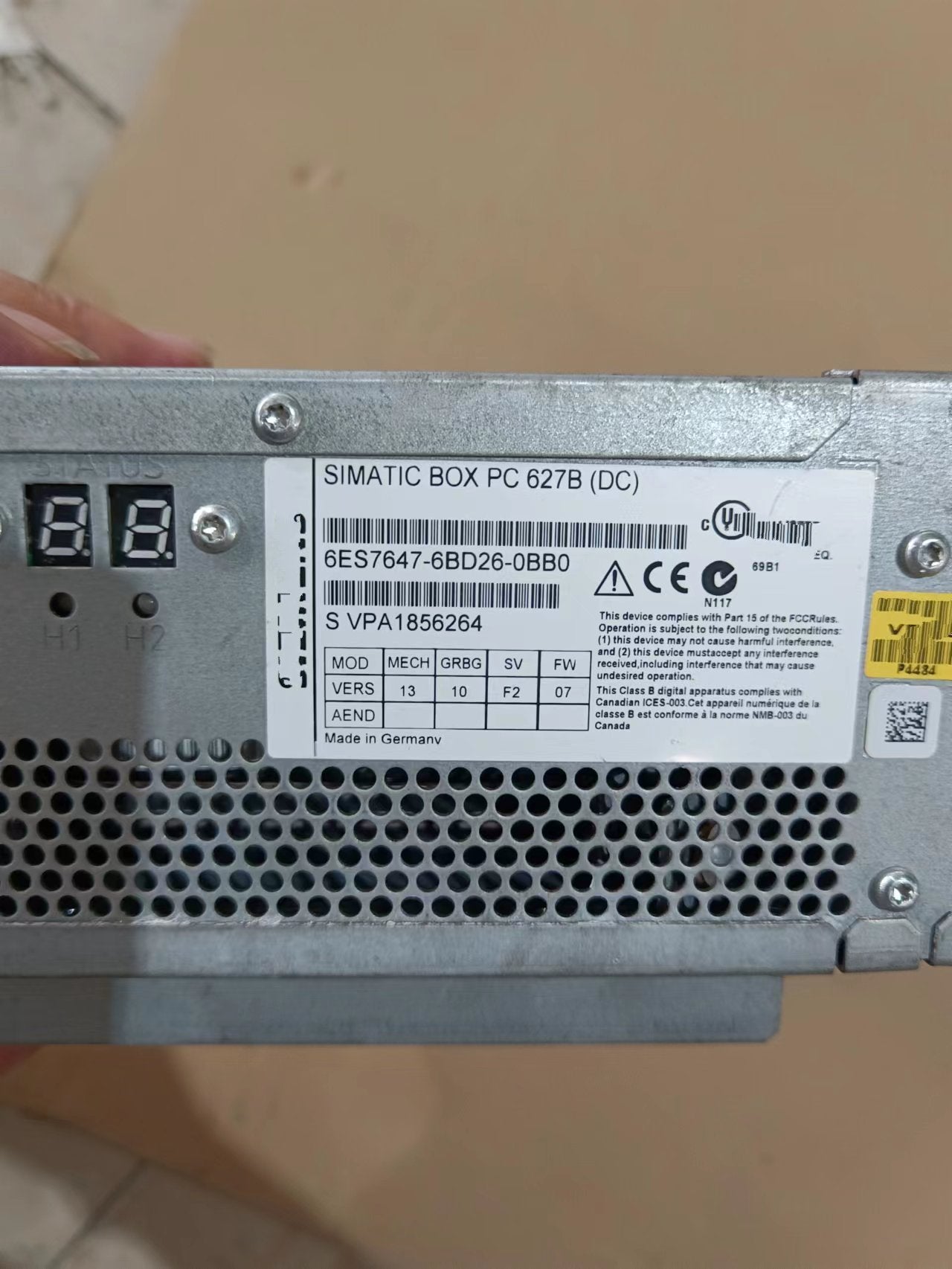 1PC for used  6ES7647-6BD26-0BB0 #OYF033