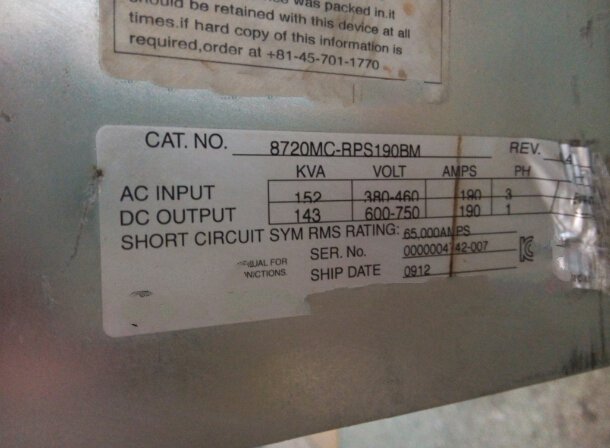 1PC for used   8720MC-RPS190BM   #OYF033