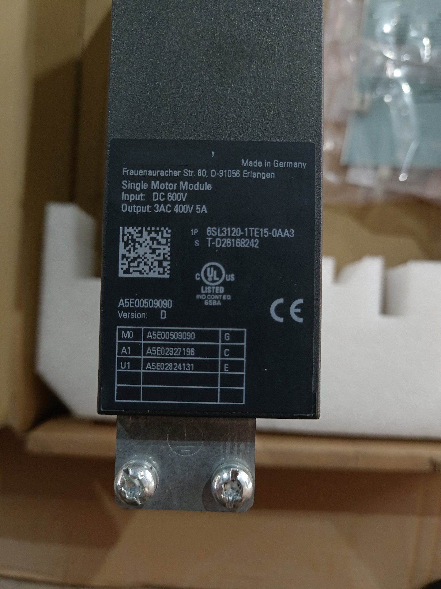 1 PCS NEW    6SL3120-1TE15-0AA3   #OYF033